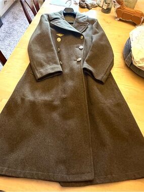 U.S. Army Brown Double-Breasted Military Field Coat